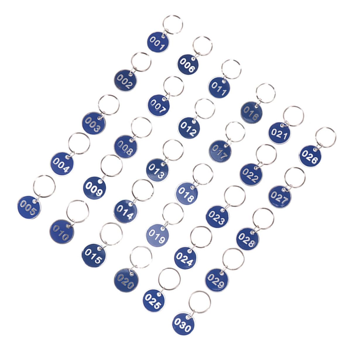 Targhette Chiavi Numerate in Alluminio, Anello