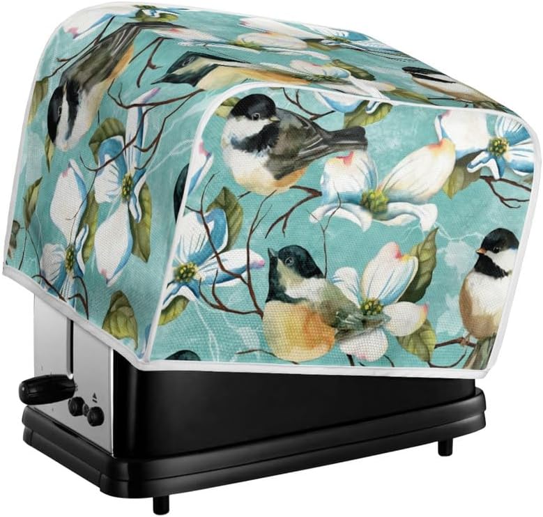 Van Gogh Almond Blossom Sparrow 2, 4 rebanadas, protección contra el polvo y electrodomésticos pequeños, tamaño universal, cubierta para horno