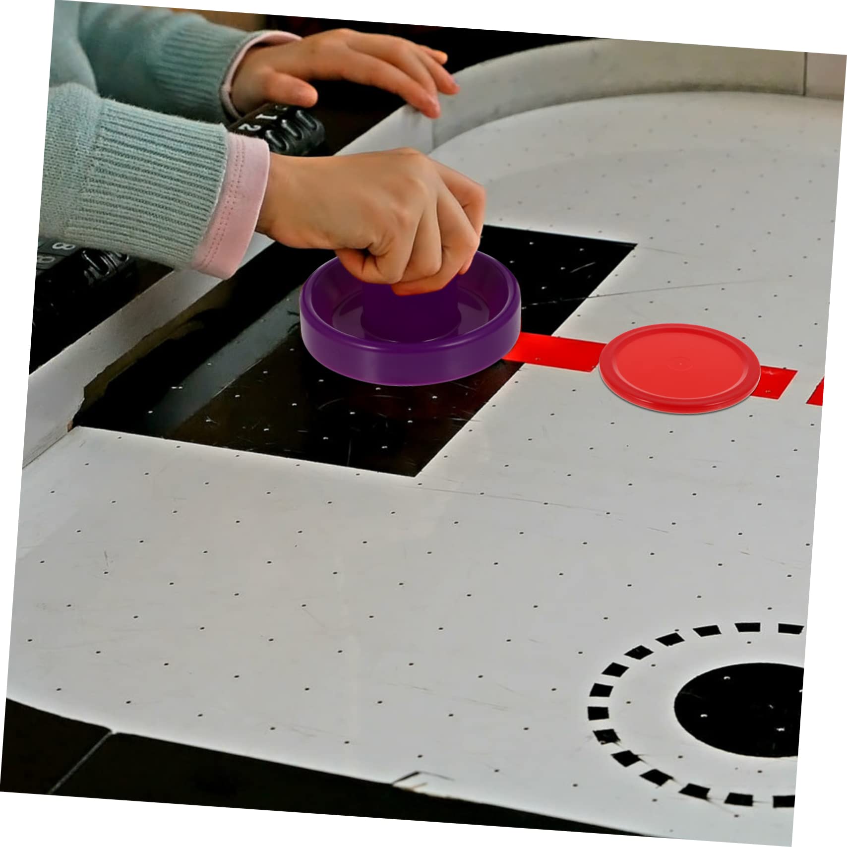 Abaodam Giocattoli Da Tavolo Da Hockey Su Ghiaccio Partita Di Hockey Su Aria Tavolo Da Air Hockey Gioco Disco Da Air Hockey Patto Del Disco Da Hockey Abs
