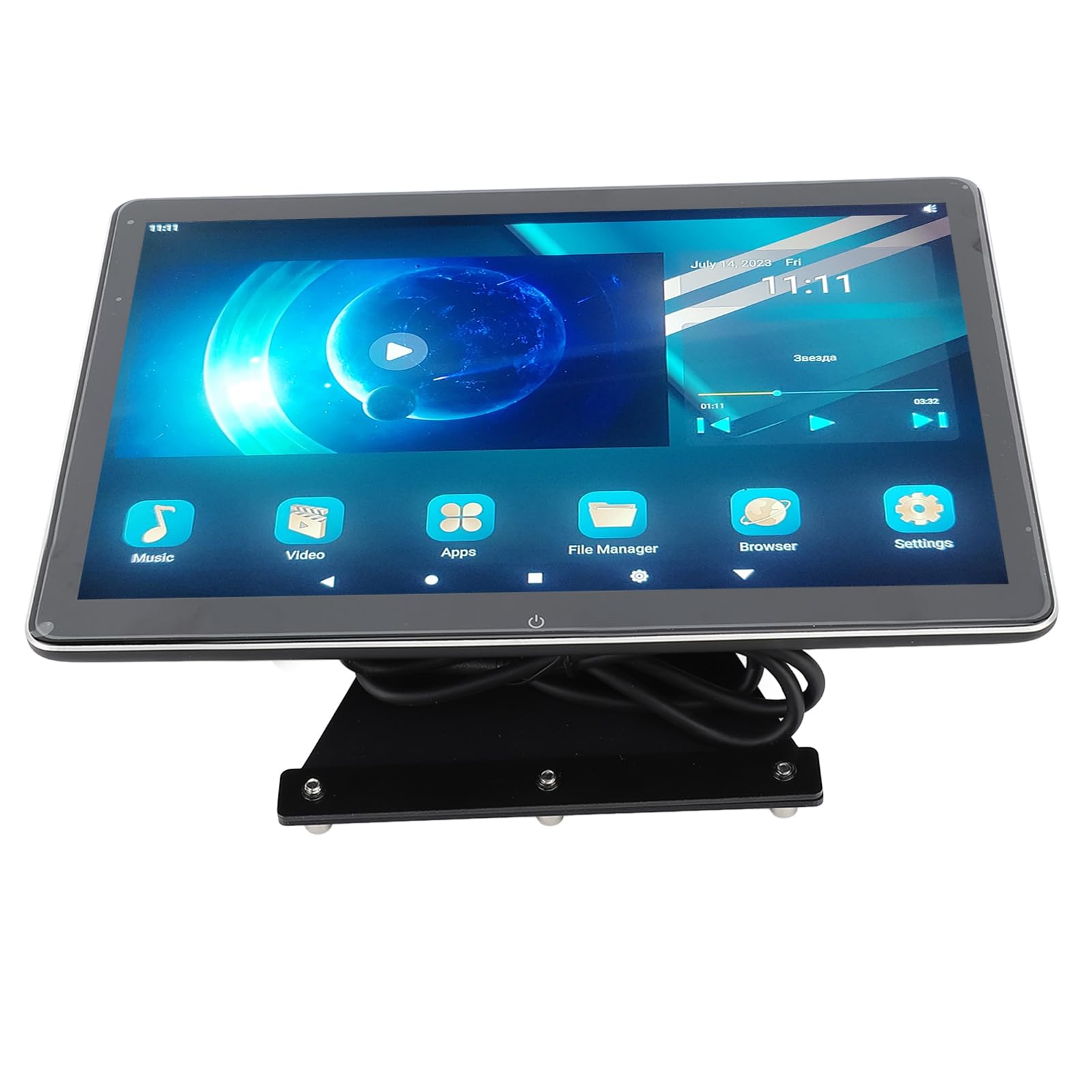 Monitor para reposacabezas, 1 par de 12 Pulgadas, Pantalla para Respaldo de Asiento de TV para automóvil, 2160x1440, Android 11, Entrada WiFi AV, Compatible con Serie 5 (2+32G)