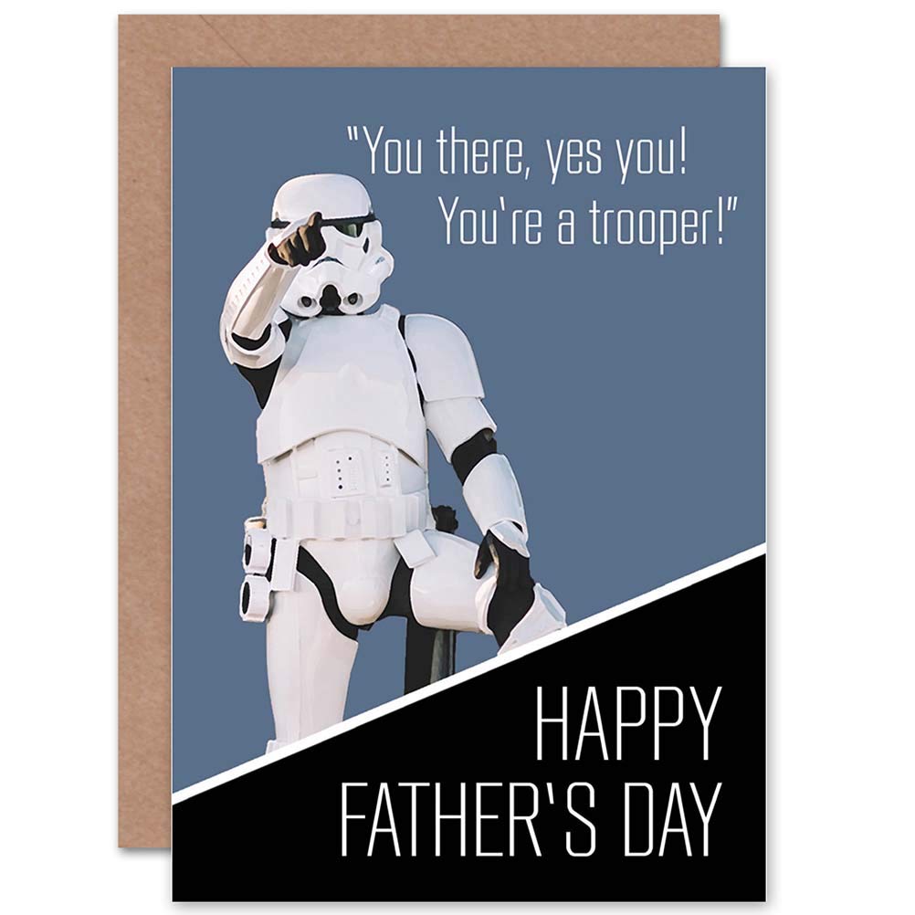 Wee Blue Coo Men's Greeting Card - Father's Day Card