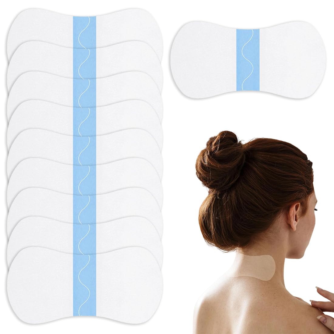 10 nastri lifting invisibili per il collo, effetto tensore istantaneo, impermeabili e duraturi