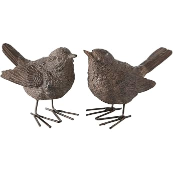Boltze Bird sparrow bird figure height 6 cm brown 1 pc.