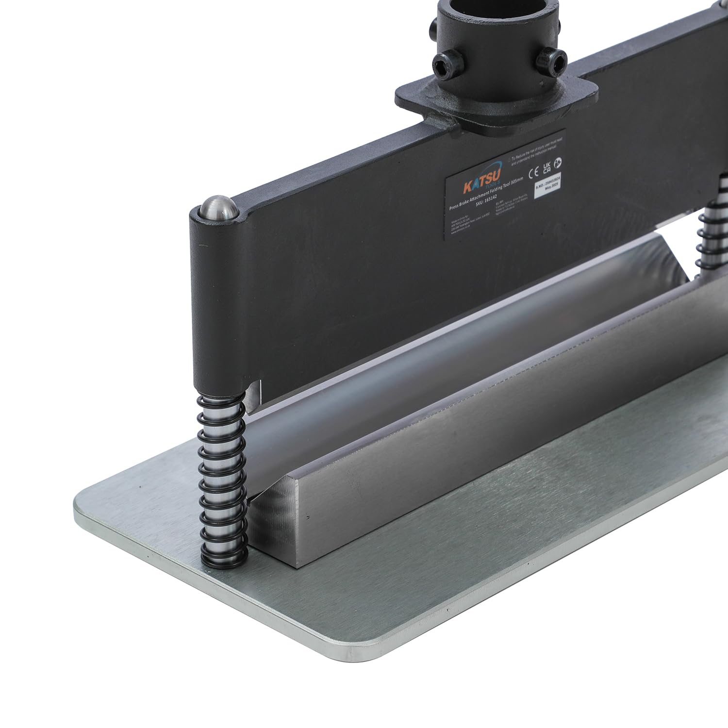 KATSU Tools Abkantpresse – Befestigung an den meisten hydraulischen Ladenpressen mit 12–20 Tonnen, maximale Biegelänge, 5 mm maximale Dicke, Bremsmetallbiegemaschine