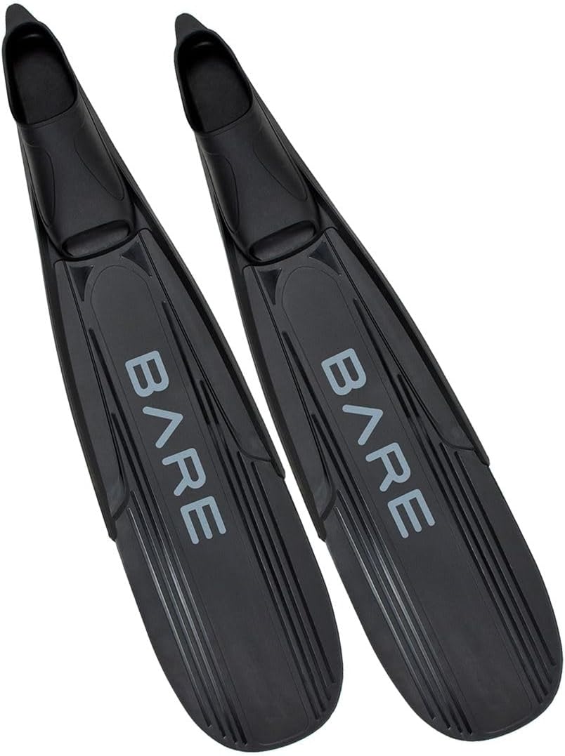 Bare Predator Full Foot Freediving fins - Black (XXL)