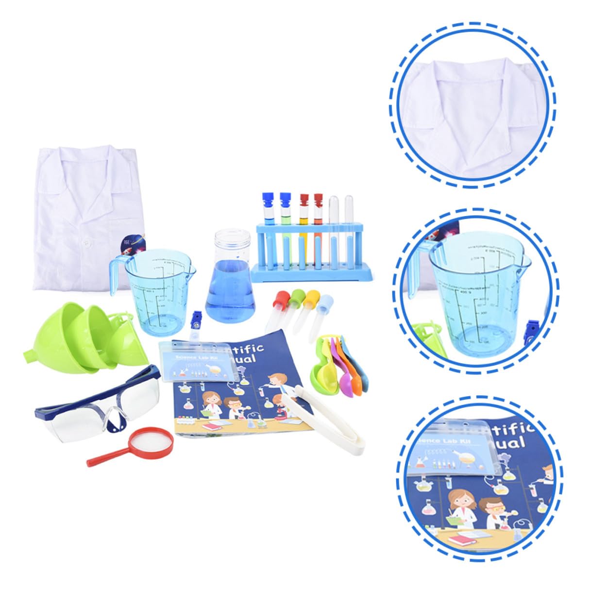 SUPVOX Kit Scientifique pour Garçon pour Fille Kit De Chimie Coffret De Chimie Jouets Scientifiques De Laboratoire