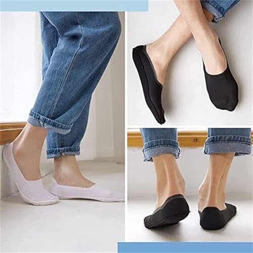 Miniatura 2 de Calcetines invisibles antideslizantes de seda de hielo para mujer, calcetines transpirables de seda de hielo,Calcetines de corte ultra bajo