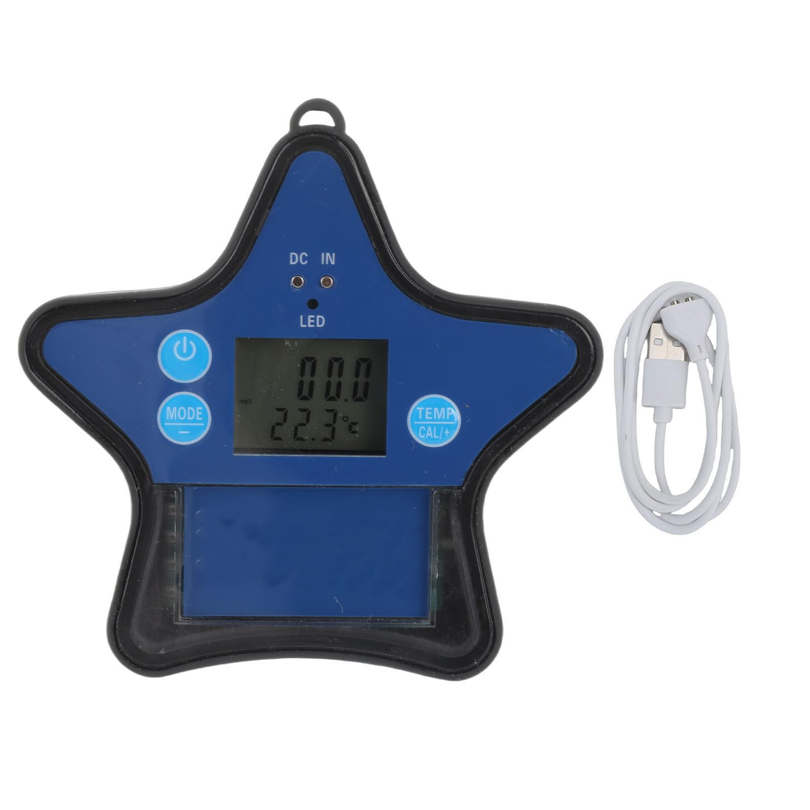Probador de agua de piscina flotante Bluetooth con diseño impermeable para una medición precisa de la calidad del agua en acuarios y piscinas