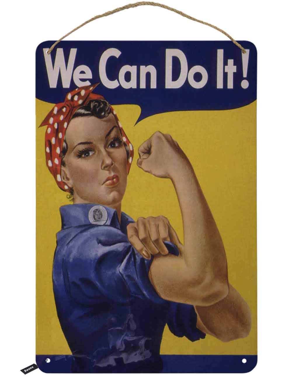 Amazon.co.jp: Swono We Can Do It ブリキ看板 第二次世界大戦 
