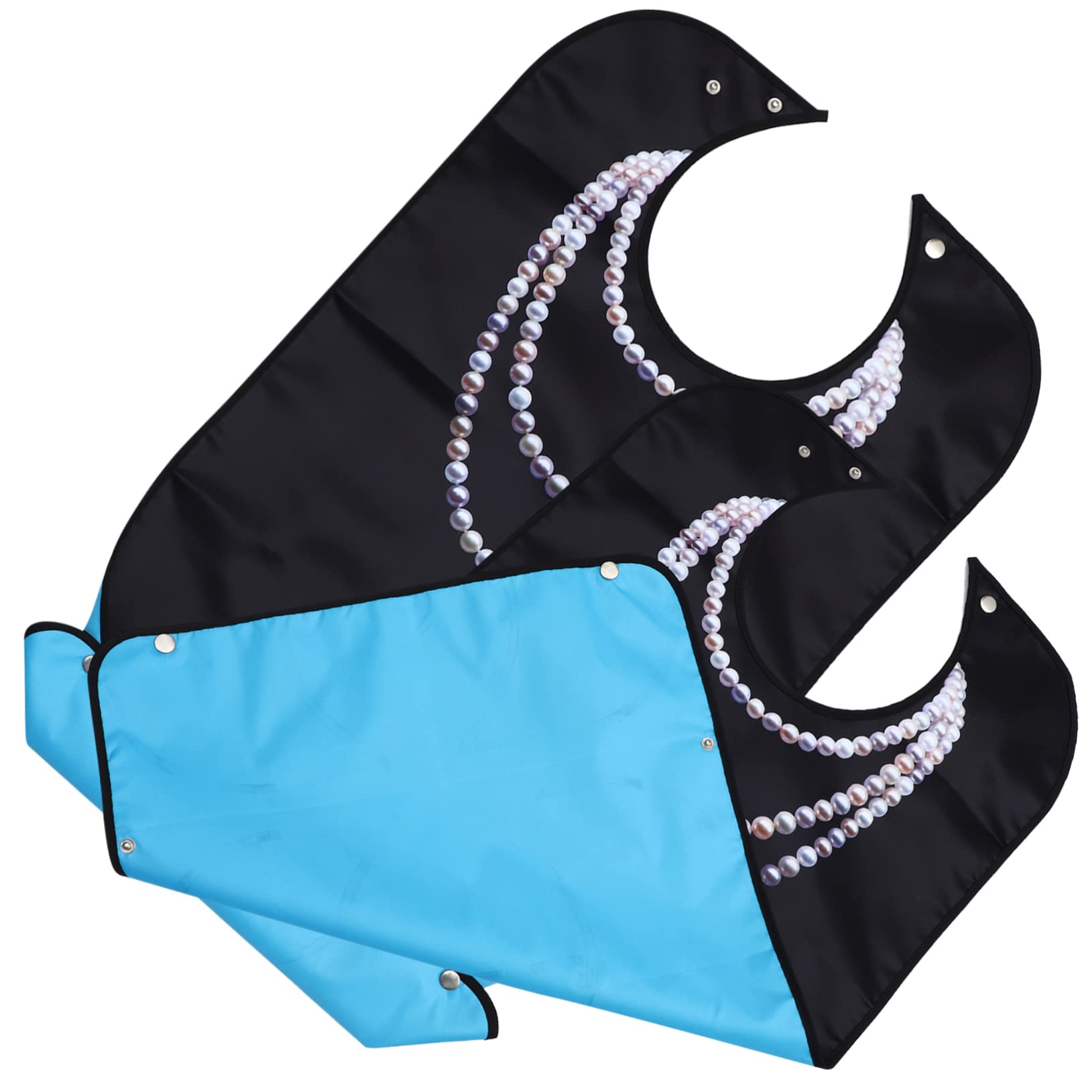 Bavaglini in Tessuto Leggeri E Traspiranti Bavaglini Lavabili Per Adulti Per Anziani Per Mangiare in Tessuto Riutilizzabili Con Stampa A Collana