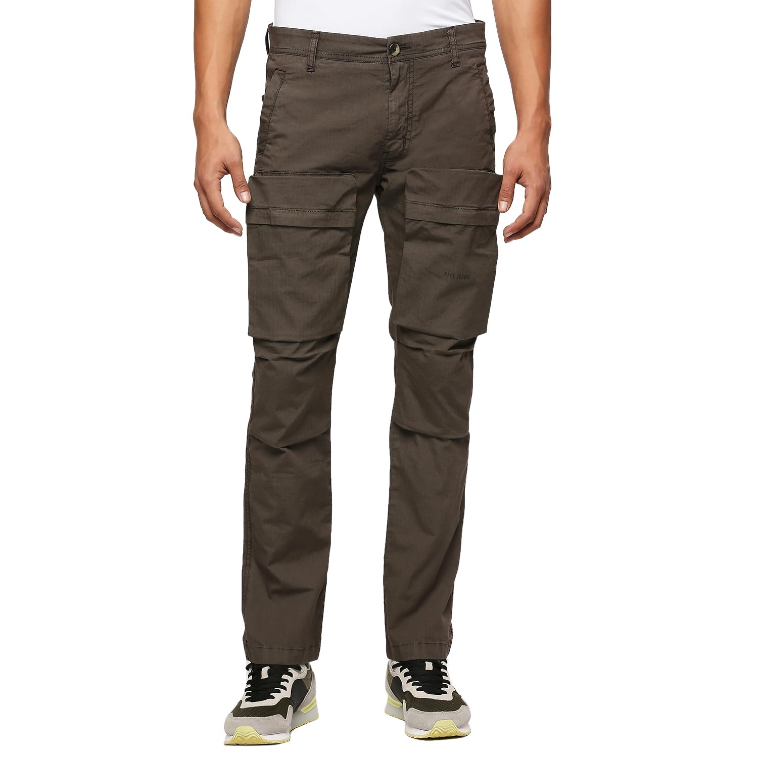pepe jeans Men's Mid Rise Straight Casual Pants-picture-17