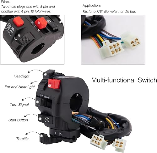 Miniatura 3 de Kit completo de arnés de cableado GY6 para arnés de cableado 50cc 70CC 90CC 110CC 125cc 4 tiempos ATV Dirt Bike Moped Quad Go Kart Scooter Eléctrico