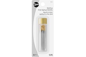 Dritz Gold-Eye Wool Applique Needles For Smooth Appliques