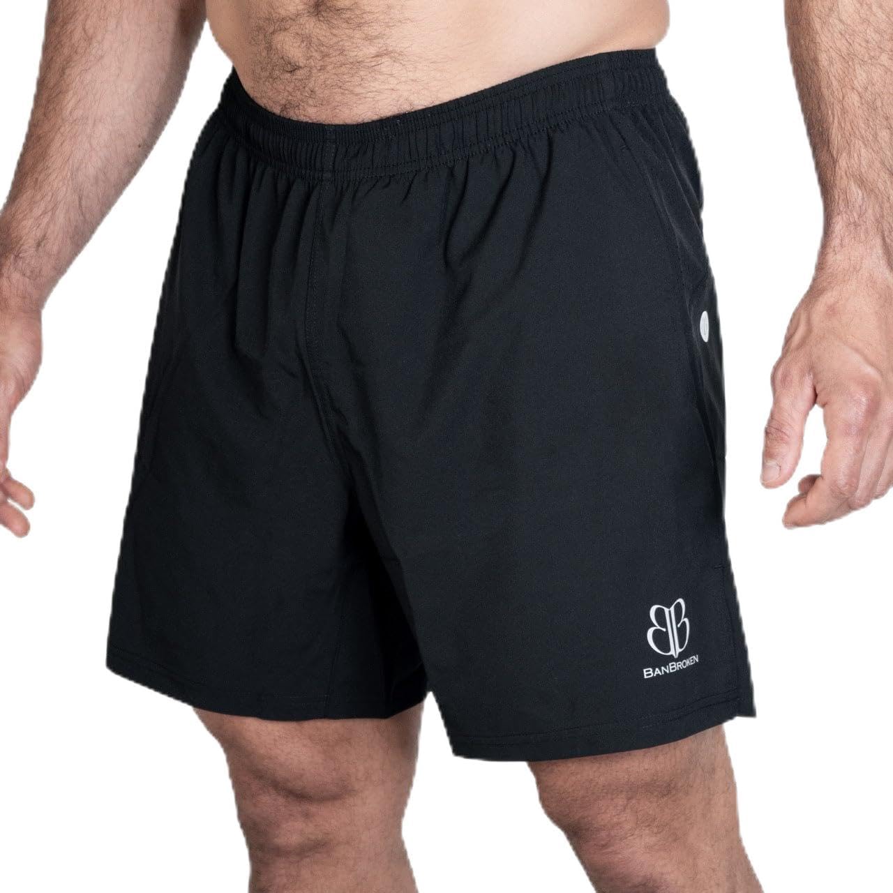 Banbroken | Pantalón Corto Deportivo Hombre | Técnico | con Bolsillos | Entrenamiento Hibrido | Cross Training, Running, Gym | Transpirable, Secado Rápido y Elástico
