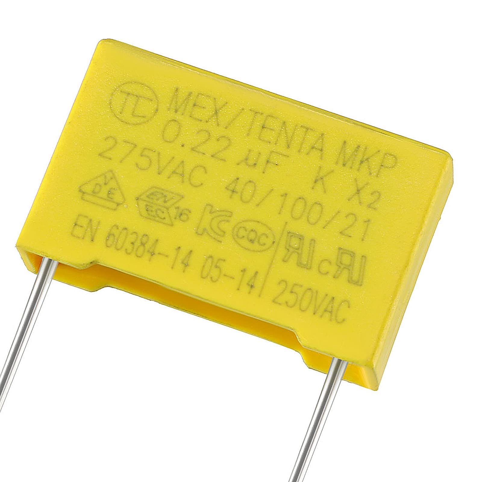 Condensateur Polypropylène 2,2uf MKP x2 275Vac Condensateur Polypropylène 2,2uf MKP x2 275Vac