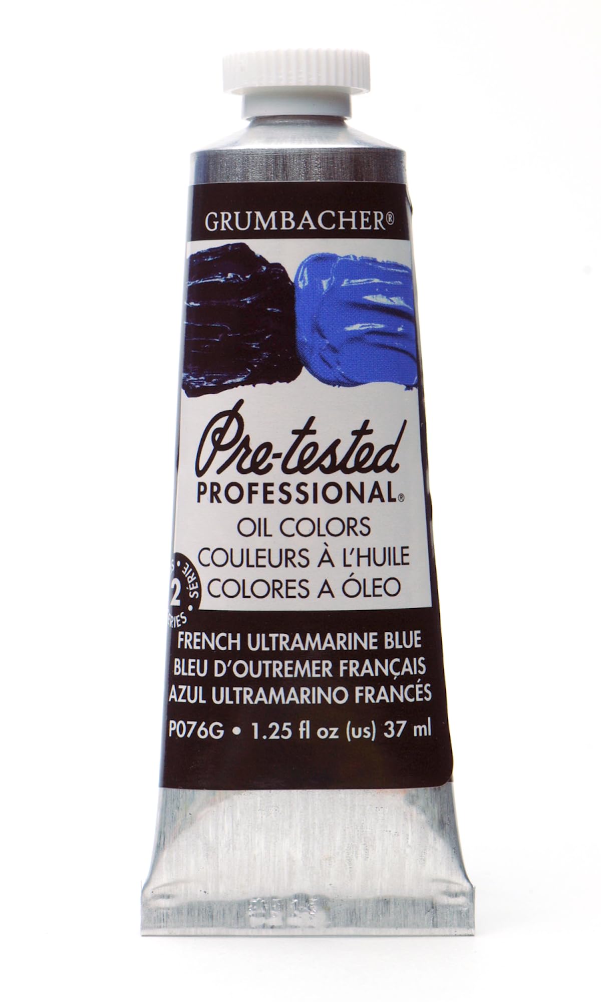 Pre-Tested Oil Paint, 37ml/1.25 Ounce, French Ultramarine Blue (P076G)