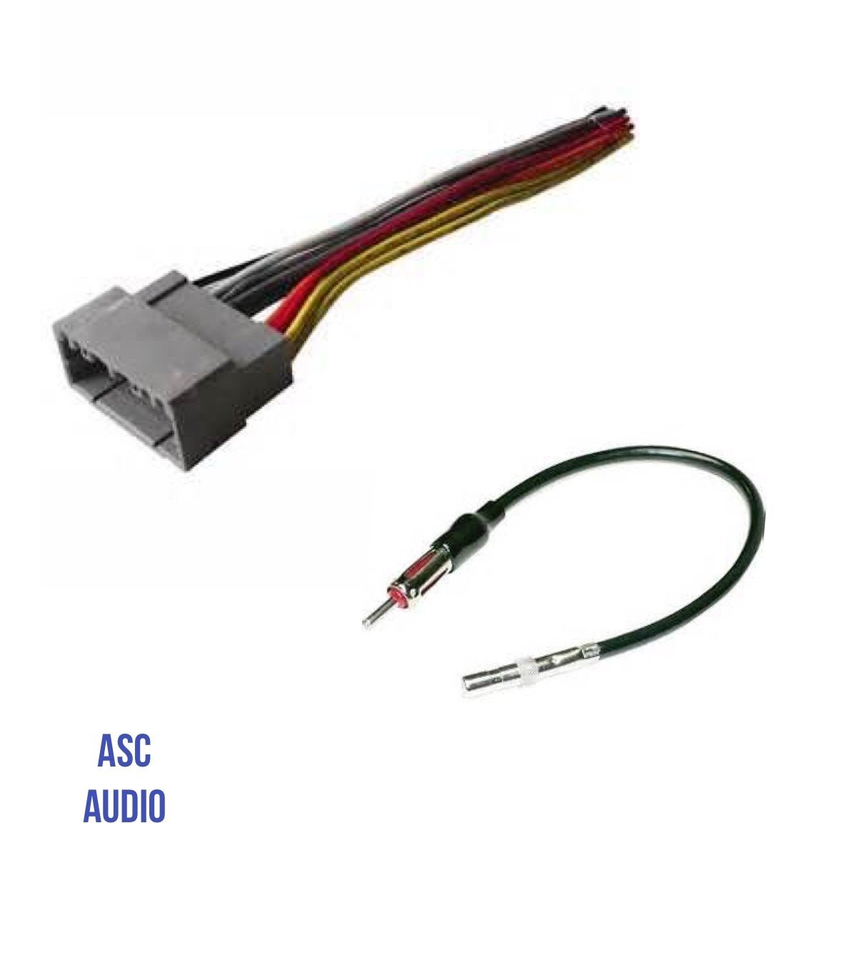ASC Audio Car Stereo Wire Harness and Antenna Adapter to Install an Aftermarket Radio for Select Dodge Chrysler - Compatible Vehicles Listed Below