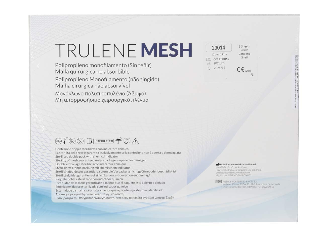 TRULENE NON ASSORBIBILE 10 x 15 cm - trasparente