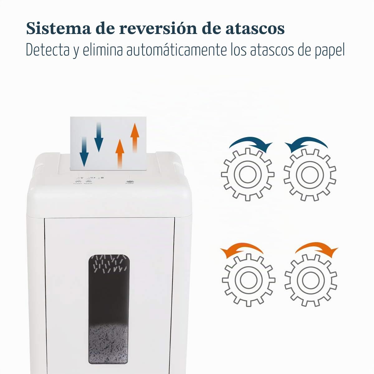 WOLVERINE SD9520 Destructora P5 súper microcorte, 15 Hojas, ultrasilenciosa, Blanco