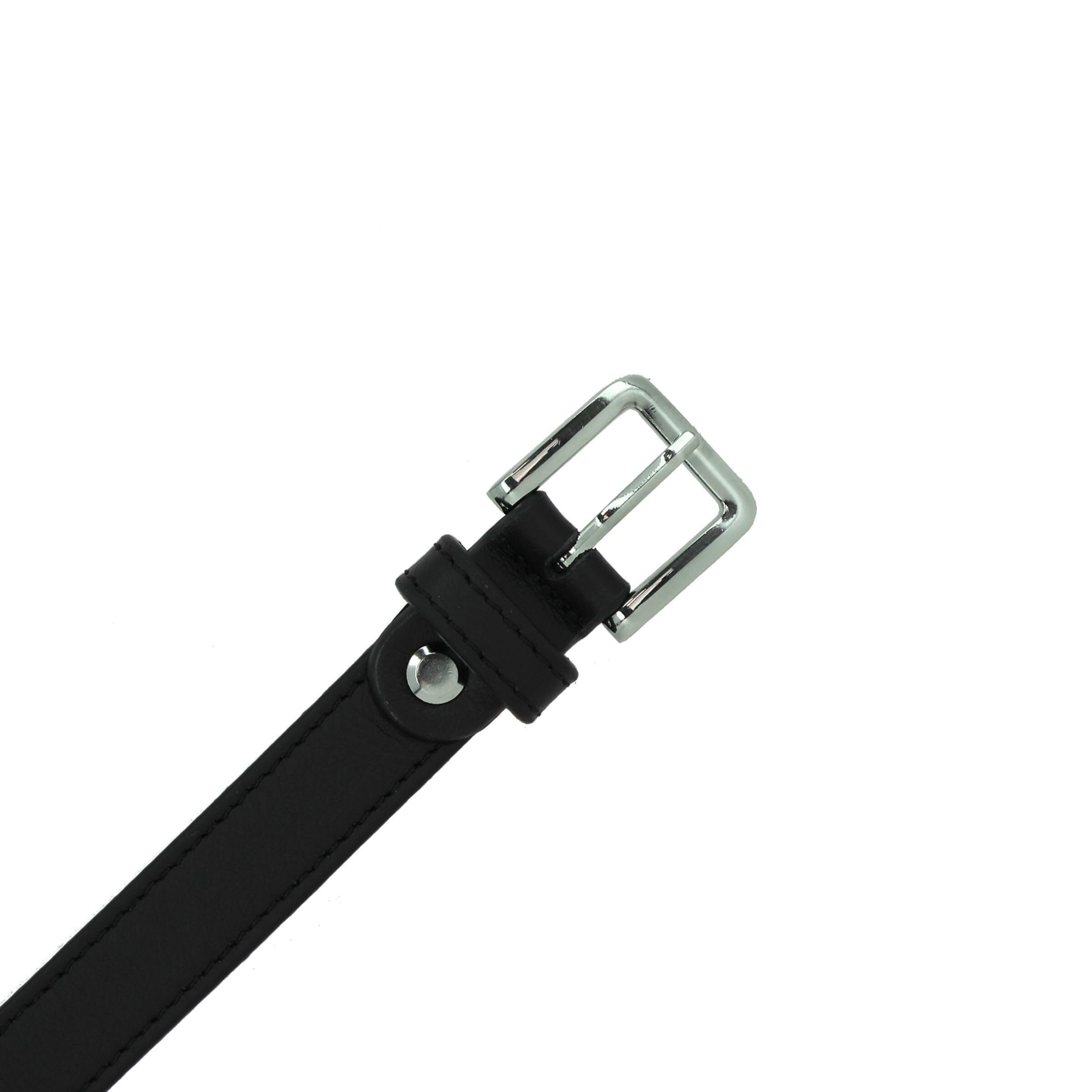 FASHIONGEN - Cinturón de 2 cm cuero italiano genuino para las mujeres, LINDA