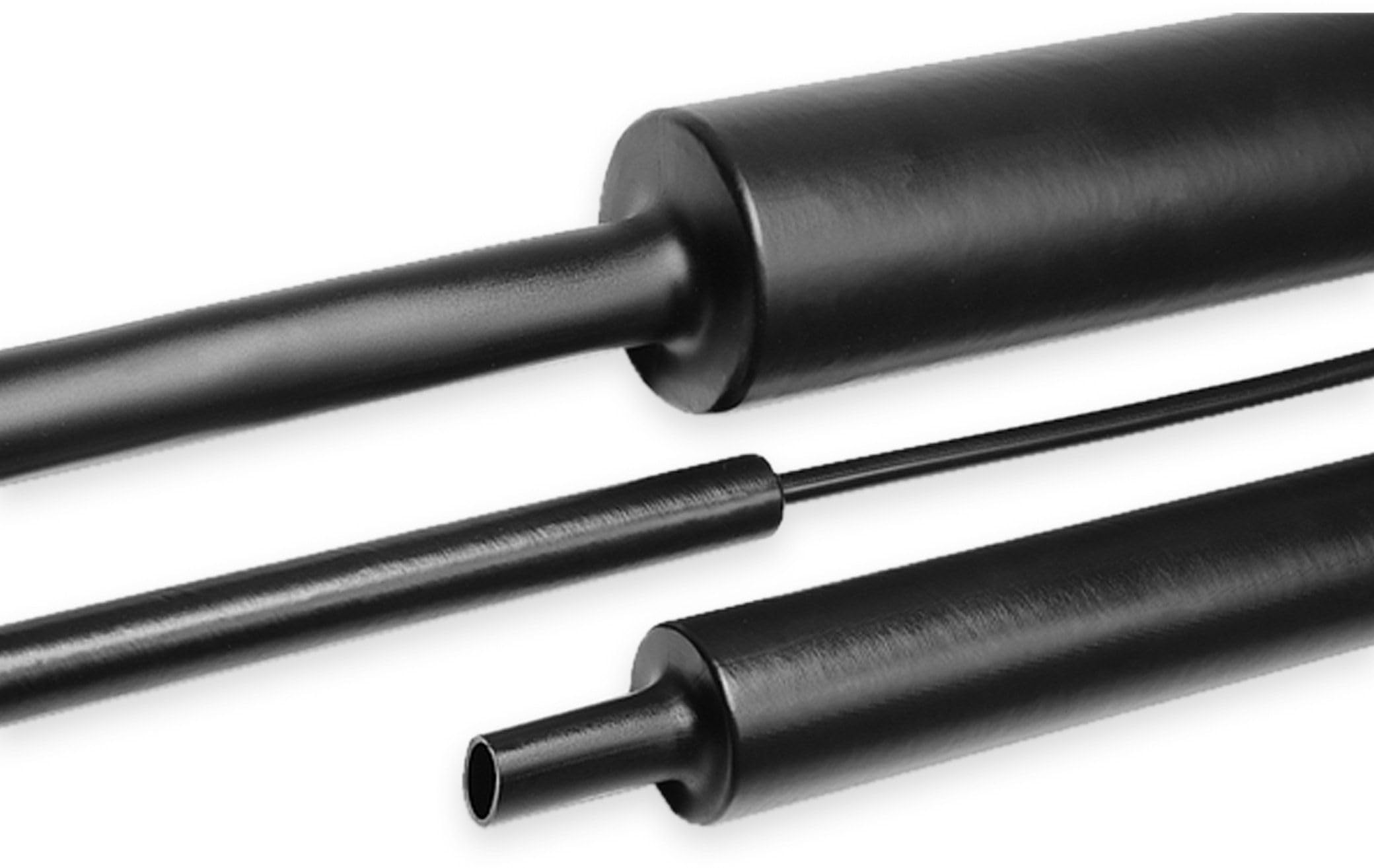 Hellermann Tyton 323-50300 Heat Shrink Tubing Black 6pcs Cable Insulation Insulation (1 m, 3 cm, 8 mm, 2.5 mm, 6 Pieces)