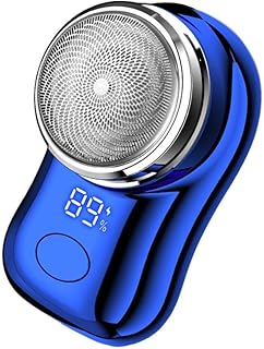 Mini Shaver Portable Electric Razor for Men USB Rechargeable Shaver Outdoor Pocket Size Wet Dry Electric Razor Face Beard Shaver Trimmer Painless Shaving Machine for Home,Car,Travel Use