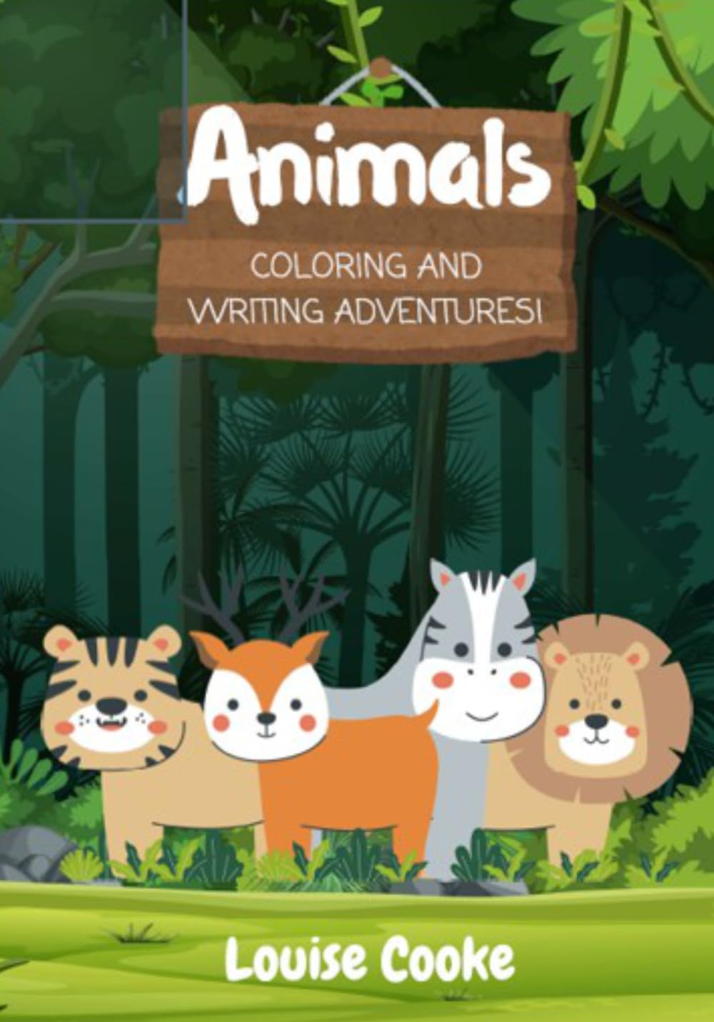 A-Z Animal Colouring Book with Writing Practice