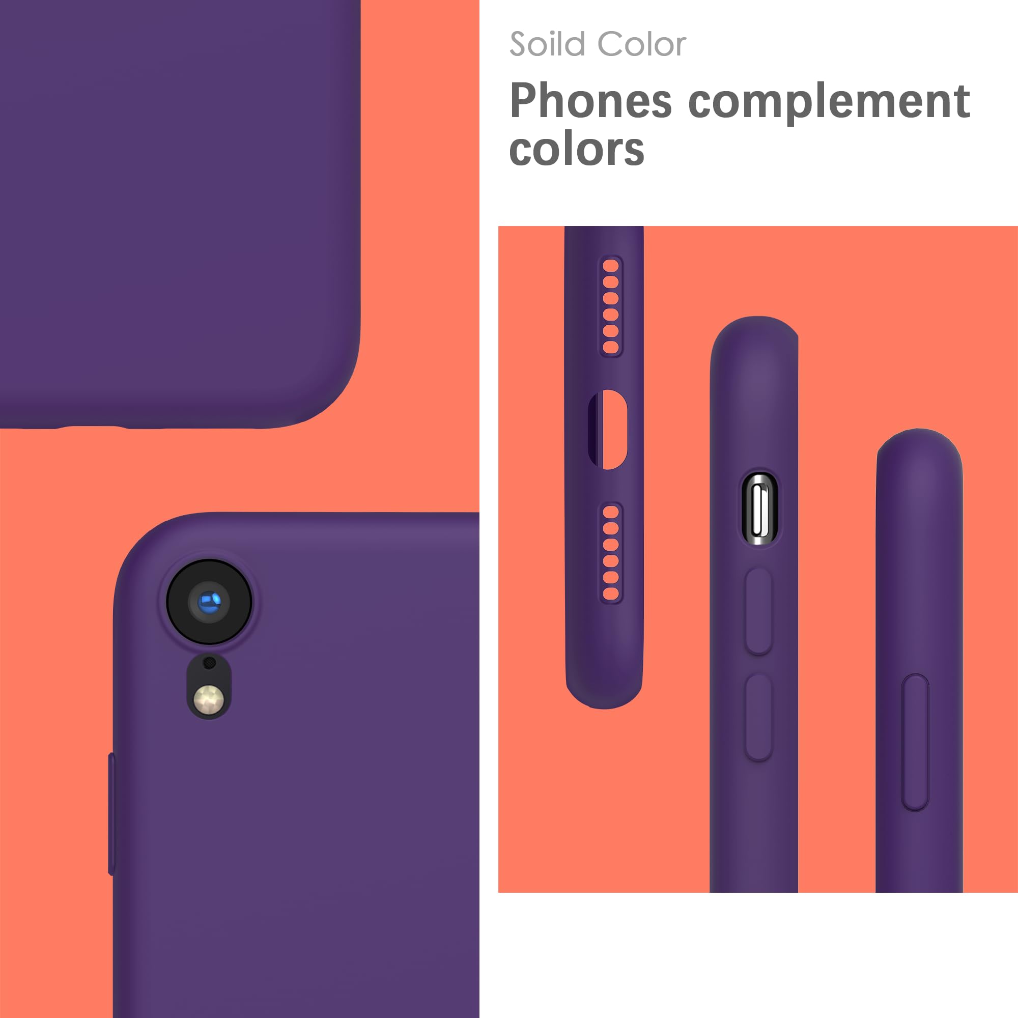 YATWIN Silicone Case for iPhone XR Soft-Touch, Shockproof, DustProof - Image 3