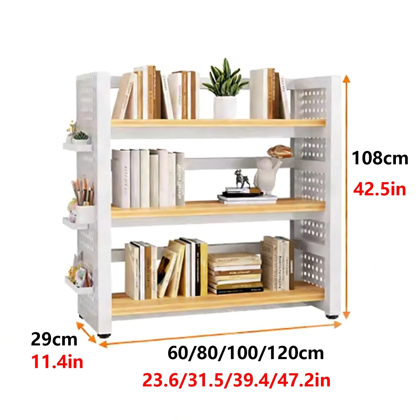 Scafali Ripostiglio Scaffale Cucina Pannello Forato Laterale Altezza del Ripiano Regolabile Adatto per Uffici, Camere da Letto e Lavanderie Scaffale da Cucina Nero(C,120 * 29 * 108cm)
