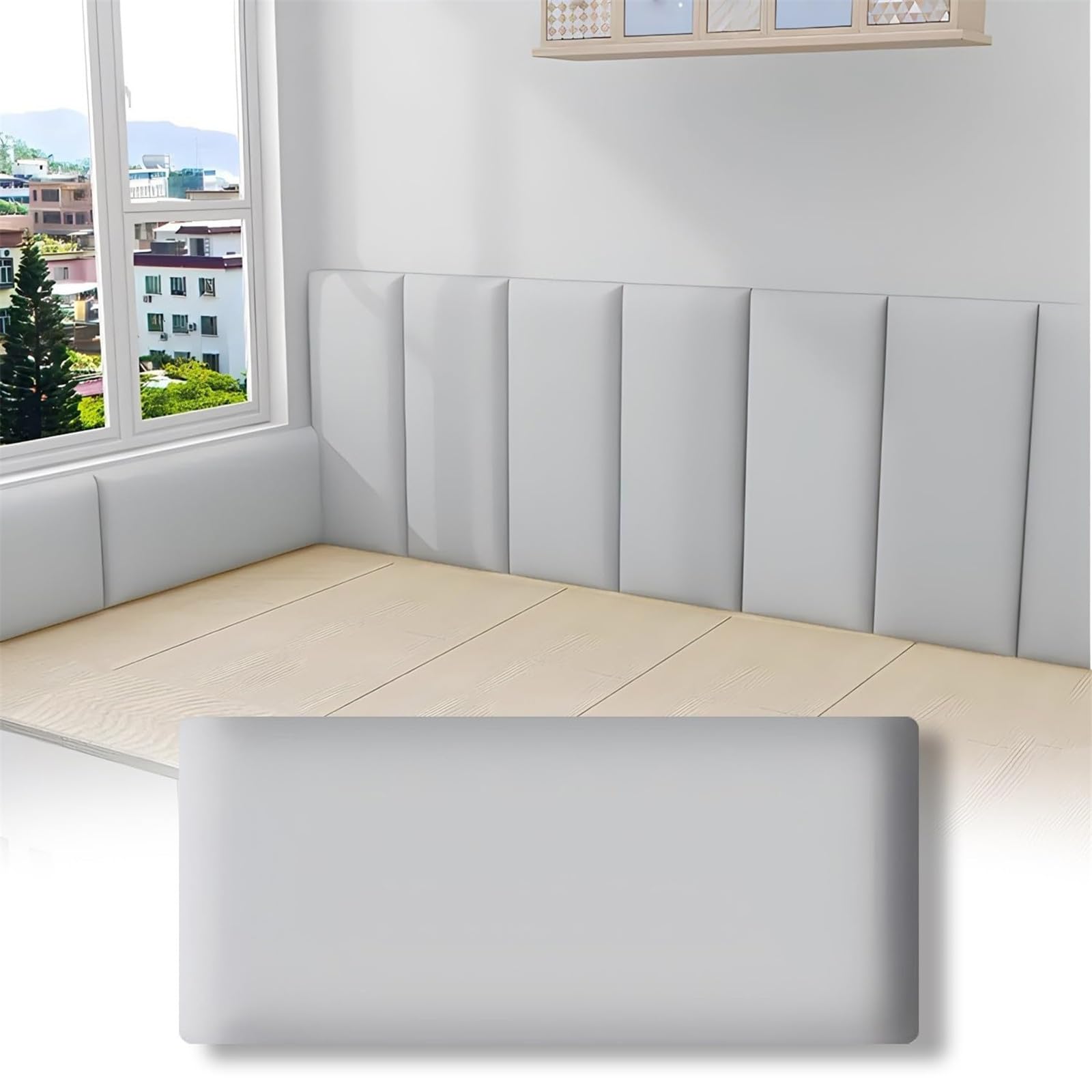 Paneles 3D tapizados de pared para oficina y sala de juegos con diseño