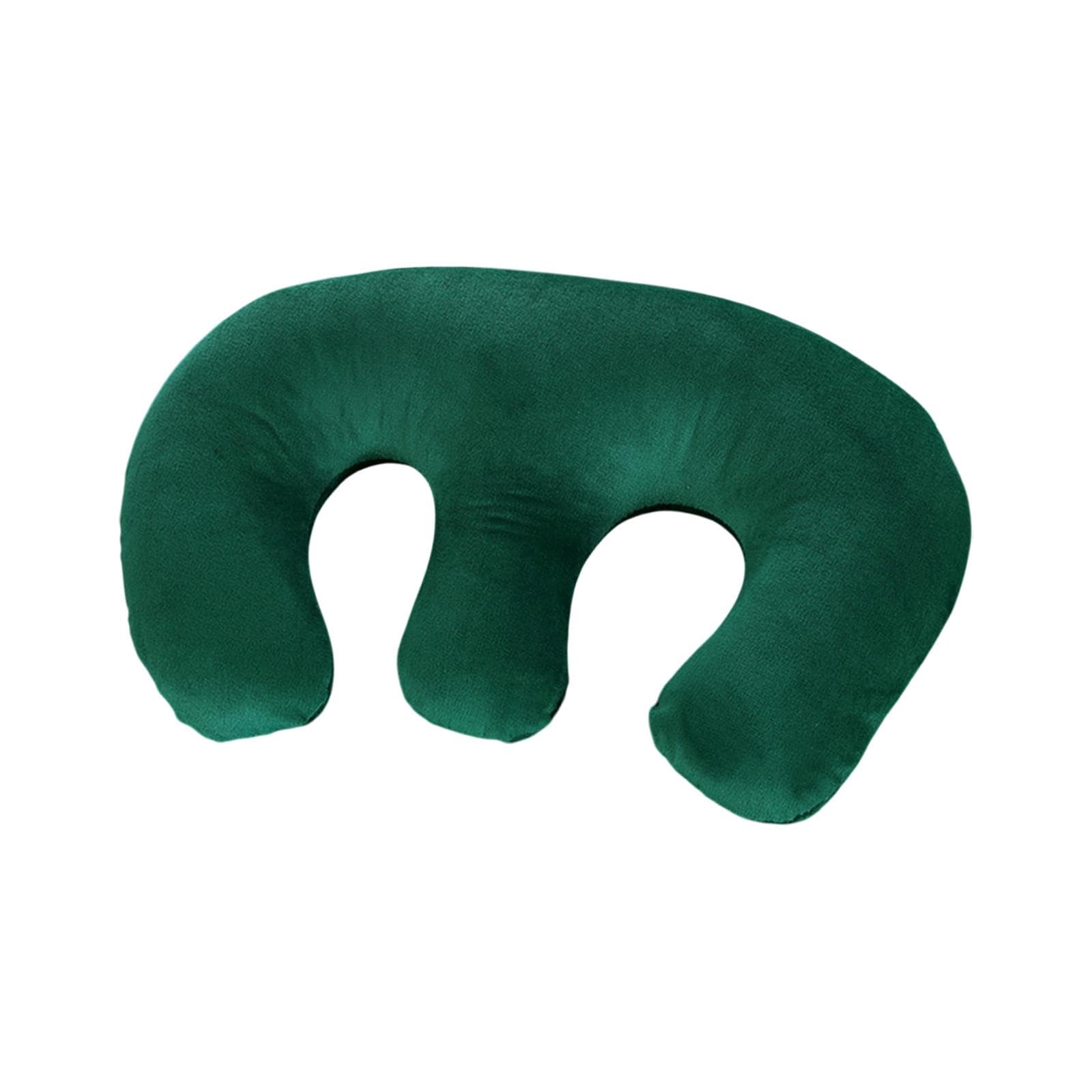 Almohada hueca para masaje y cojín de pecho cómodo para estética verde