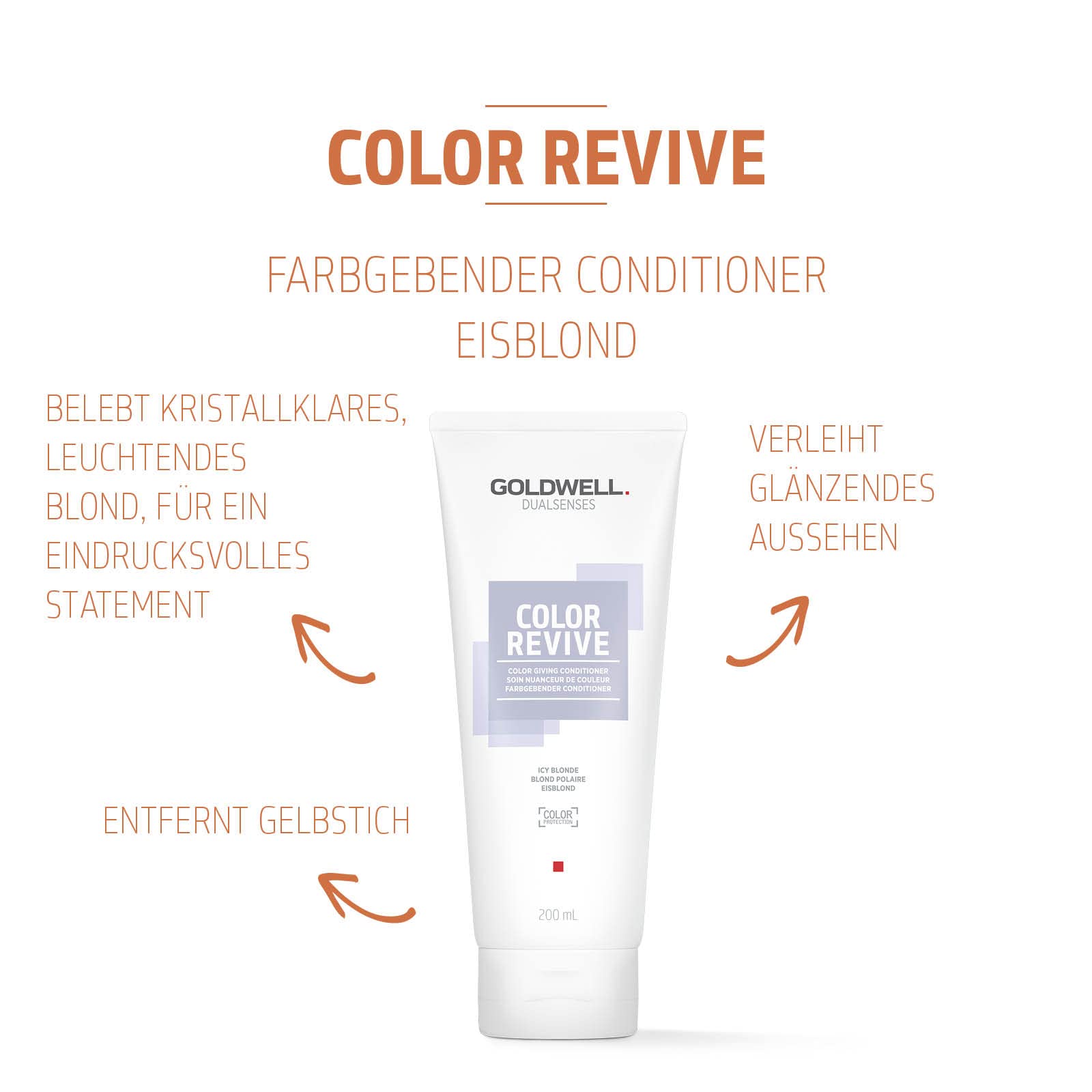 Goldwell Dual Senses Color Revive Colouring Conditioner Ice Blonde for Glowing Blonde 200ml