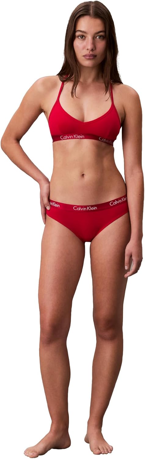 Calvin Klein womens Motive Cotton Multipack Bikini Panty 3 Pack - Image 2