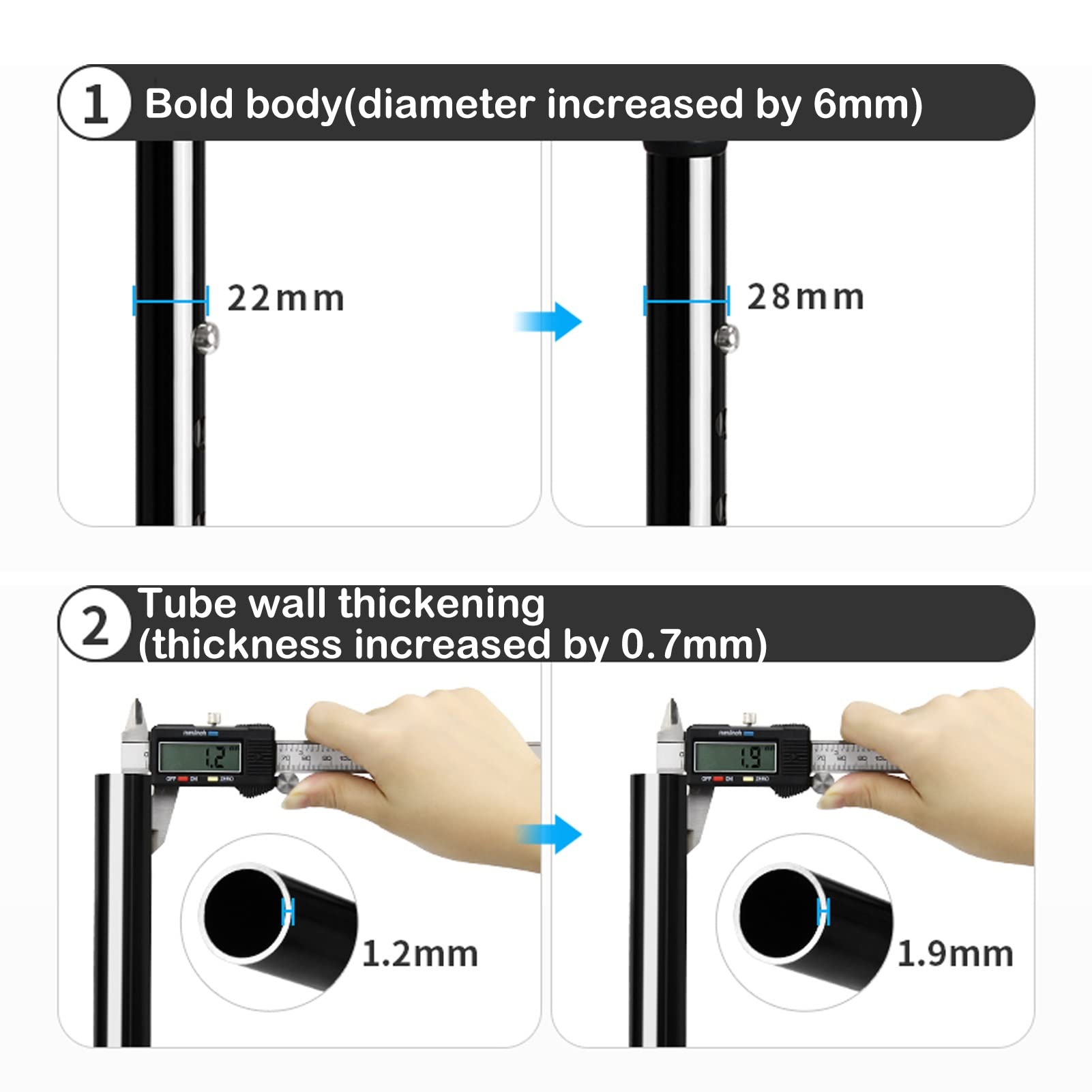 Muletas de Antebrazo Ajustables, Muletas de Aluminio Engrosado (2 Unidades), Muletas de Caminar Antideslizantes para Adultos, Ideal para Viajes O Trabajo (Color : Blue)