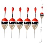 THKFISH Fishing Floats Bobbers Slide Floats Balsa Fishing Bobber Slip Bobbers for Crappie Panfish Trout Bass (1/2oz 2