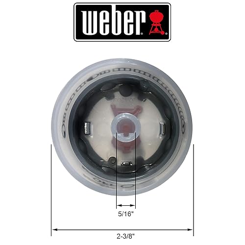 Miniatura 4 de Weber 91538 Paquete de 2 perillas de control iluminadas para algunas parrillas Summit