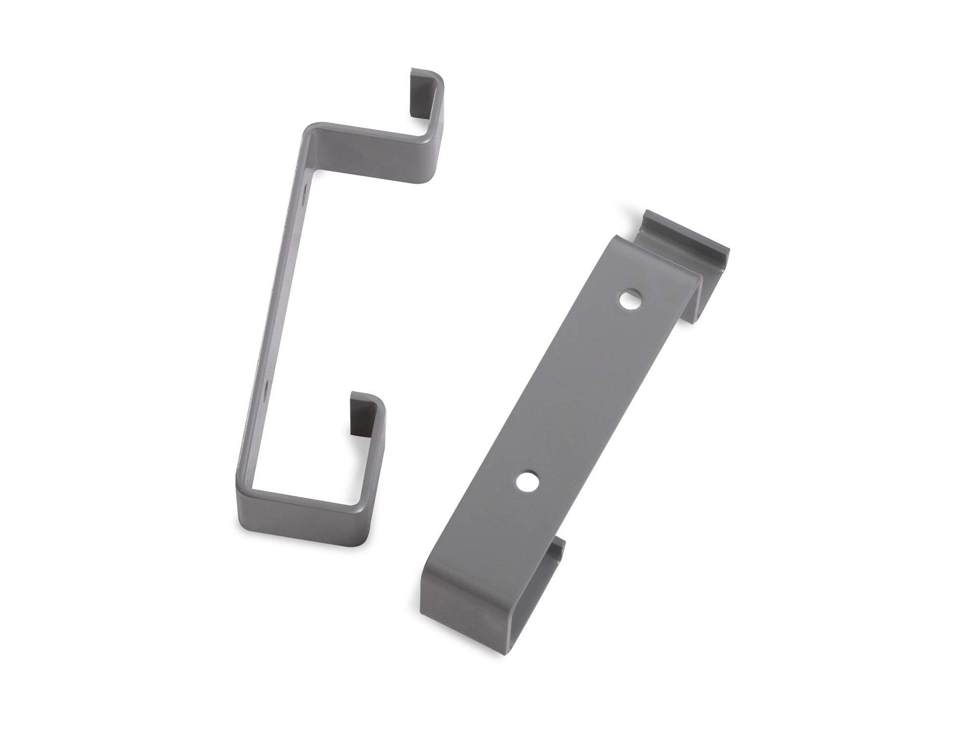 moebel-eins Office ONE abklappbare Kabelwanne, Material Metall, grau