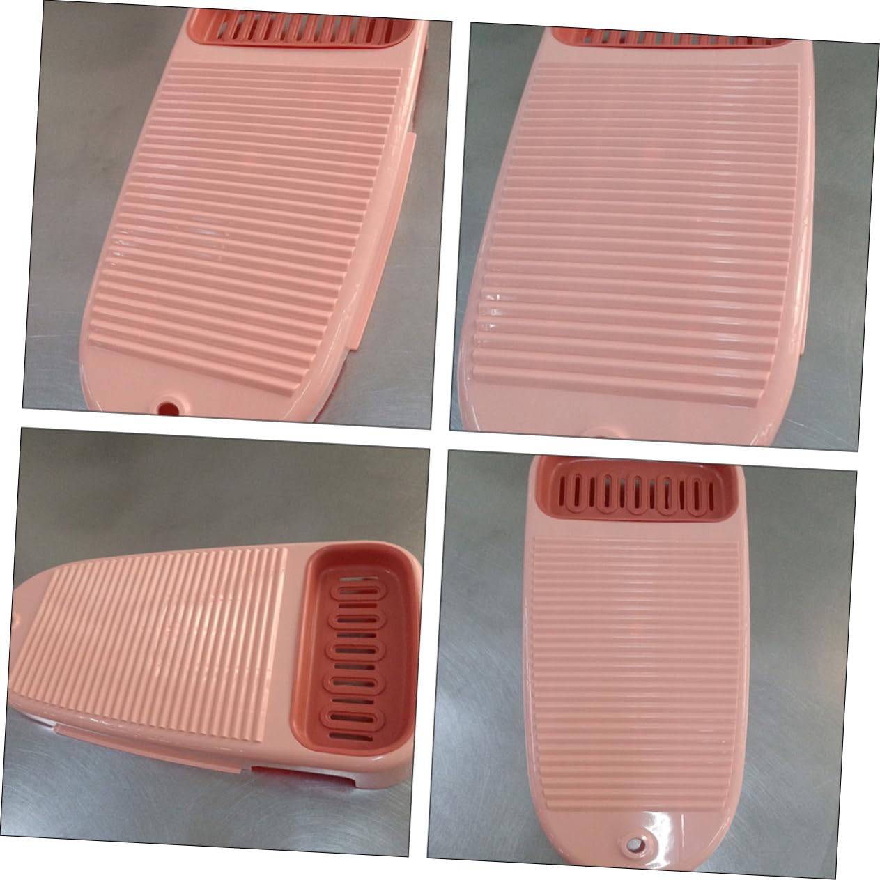 minkissy 2 Piezas Tabla De Lavandería Tablero De Lavandería Rosa Lavadora Plegable Portatil Tabla De Lavar Duradera Antideslizante Tabla De Lavar El Hogar Tabla De Lavar para Ropa Jabonera