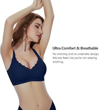 Nursing Bras for Breastfeeding, Wireless Ultra Comfort Maternity Bra Jelly Strip Support Pregnancy Bralette
