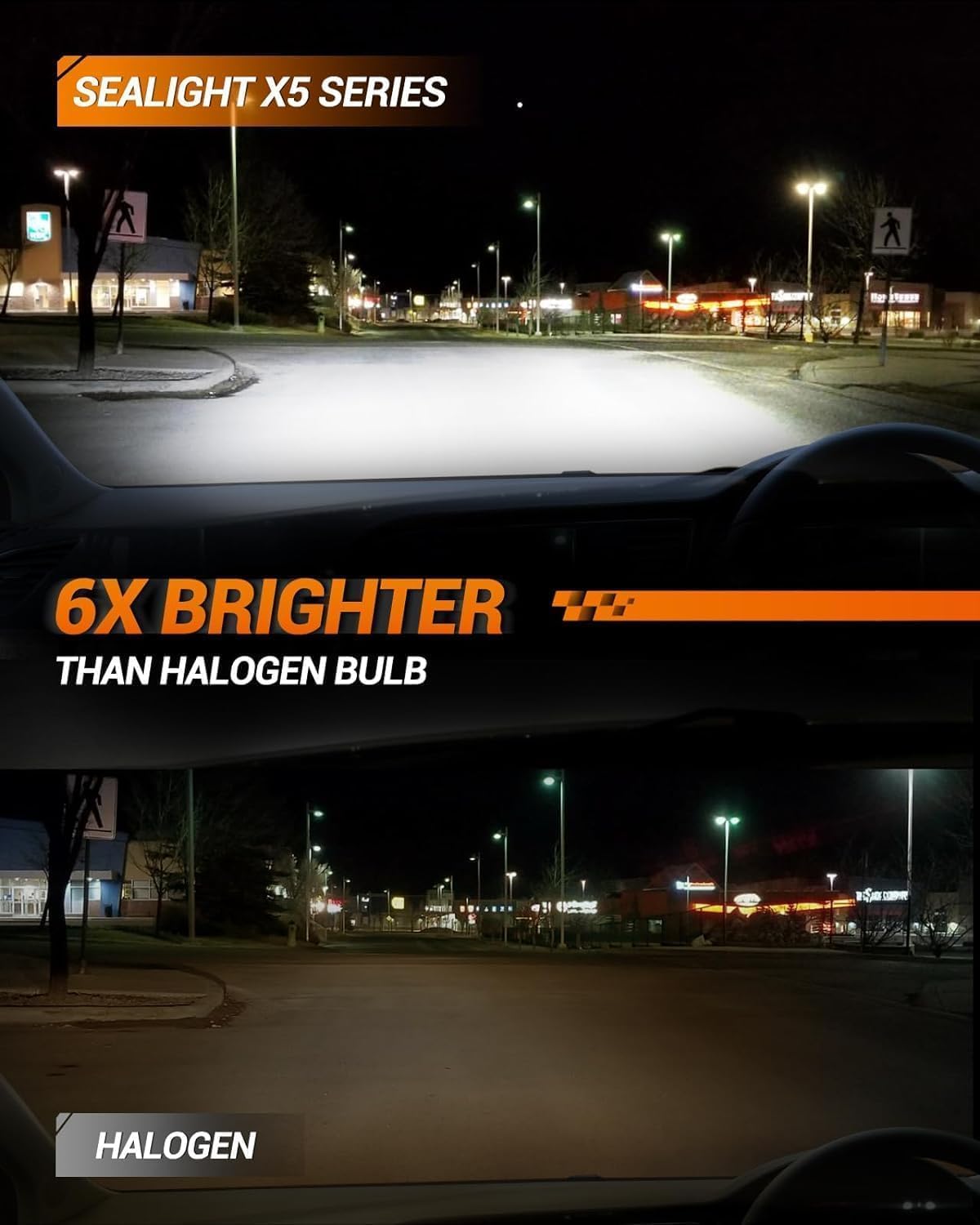 SEALIGHT 𝟗𝟎𝟎𝟔/HB4 Light Bulbs, 30000LM 9006 Fog Light Bulbs, 6500K Cool White with 15000RPM Cooling Fan, 1:1 Real Size, Pack of 2