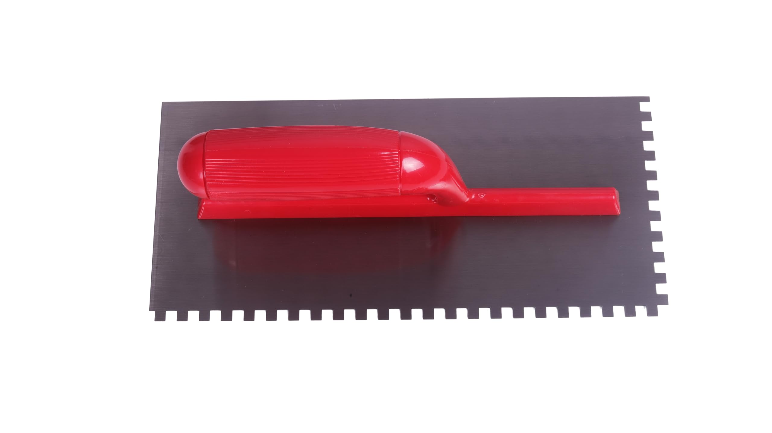 Facile® 6mm Carbon Notch Trowel with Open Handle – 280 x 130 mm Carbon Steel Tiling Tool – Square Notch Durable Adhesive Spreader for Wall & Floor – Lightweight Construction Tool 2