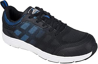 Portwest Deportivo Steelite Tove S1P, Tamaño: 46, Color: Negro/Azul, FT15BKB46