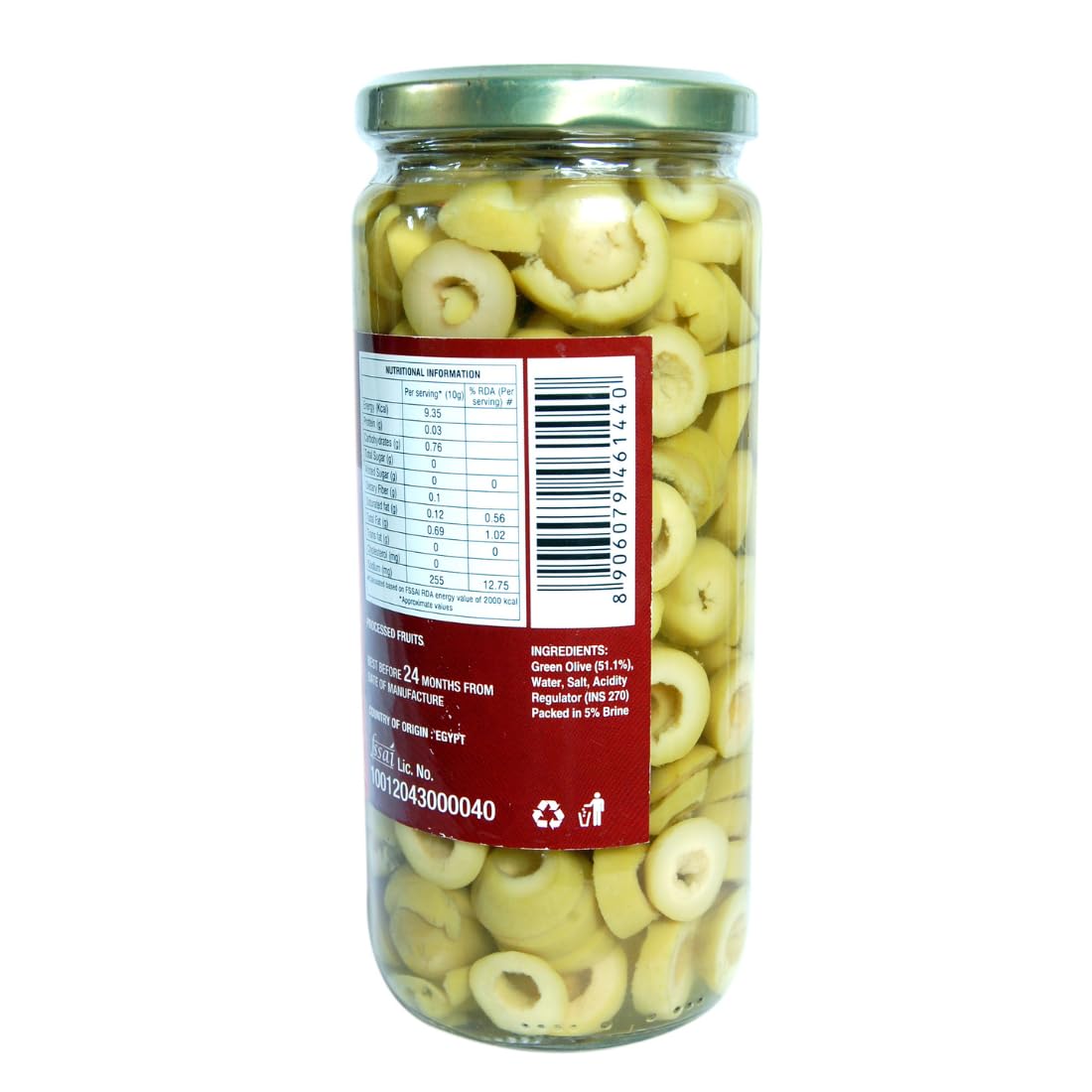 Neo Foods Sliced Black Olives 450g & Sliced Green Olives 450g Combo Pack I P2 l Low Fat Ready-to-Eat Healthy Snack, Source of Fibre l Enjoy as Topping for Pizza & Pasta (Sliced Black & SlicedGreen) 4