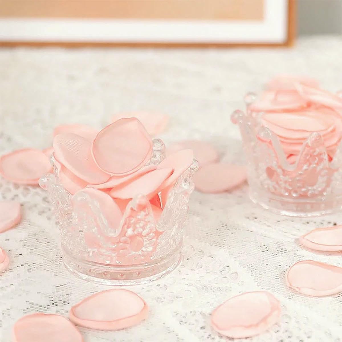Pétalos de rosa para bodas y decoración nupcial romántica en tono rosa