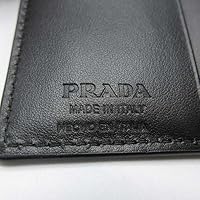 Amazon.com: Prada Spazzolato Bifold Card Wallet, Metallic Silver