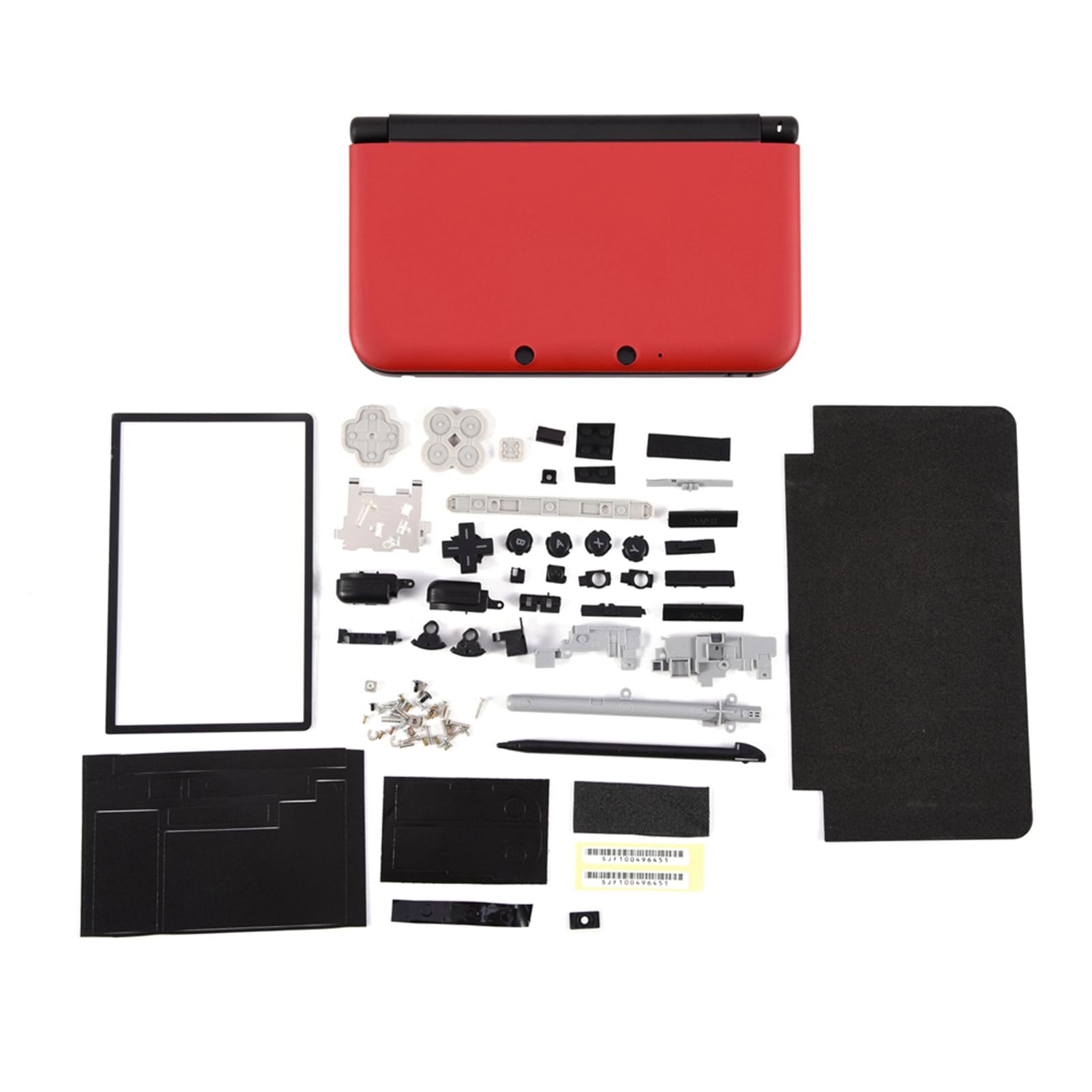 Generic Kit de Repuesto de Piezas de Reparación de Carcasa Completa 3DS XL para Consola Defectuosa, Material Duradero, para Entusiastas de las Herramientas de Reparación (rojo)