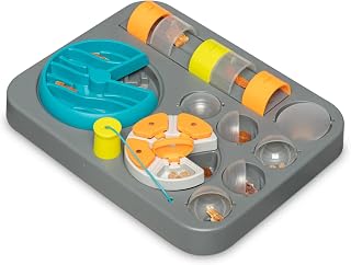 Messy Mutts Flip n Slide Dog Puzzle Feeder, Large, 16 x 13 Inch | Large 16 x 13 Inch Expert-Level Interactive Dog Puzzle Feeder With Sliding Parts, Freezer Safe