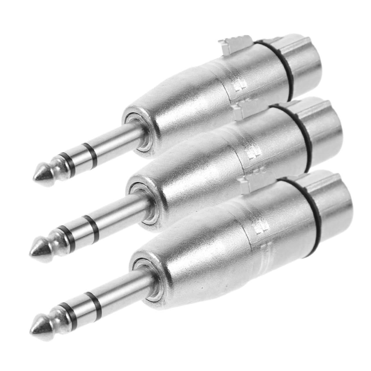 Uonlytech 5 Set Di Materiale in Lega Di Zinco Per Adattatore Jack Stereo Con Convertitore Audio Da 1/4 Di Presa Jack Per Cuffie Da 6 35 Mm 3 Pezzi * 5