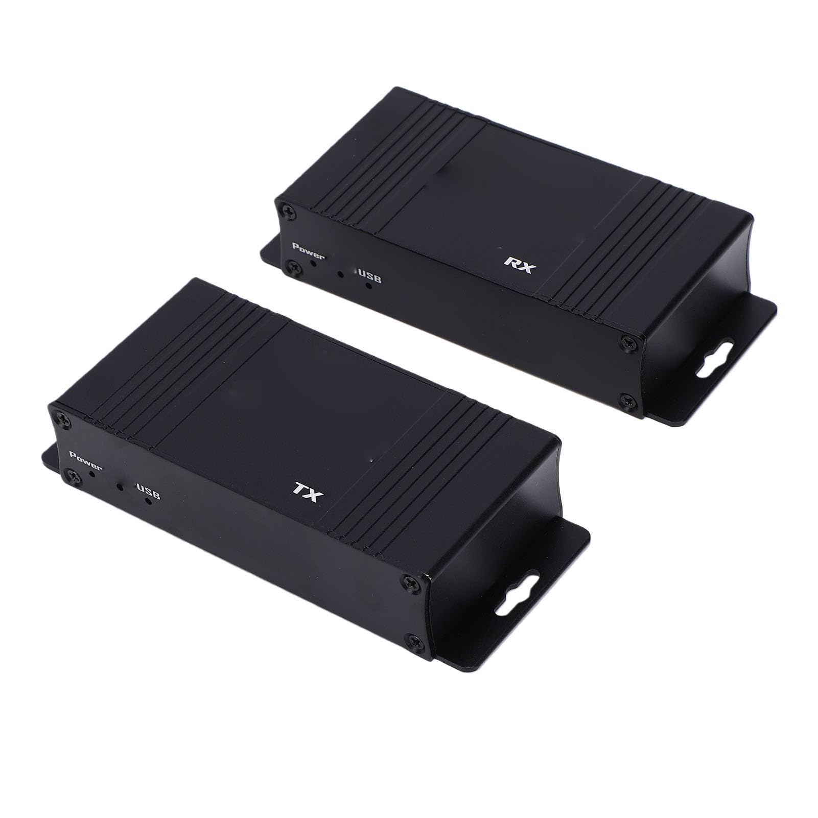 Dpofirs Przedłużacz HDMI KVM, Zestaw Nadajnika i Odbiornika Wideo 1080P 60 Hz, Zasięg 196 Stóp / 60 M (black)