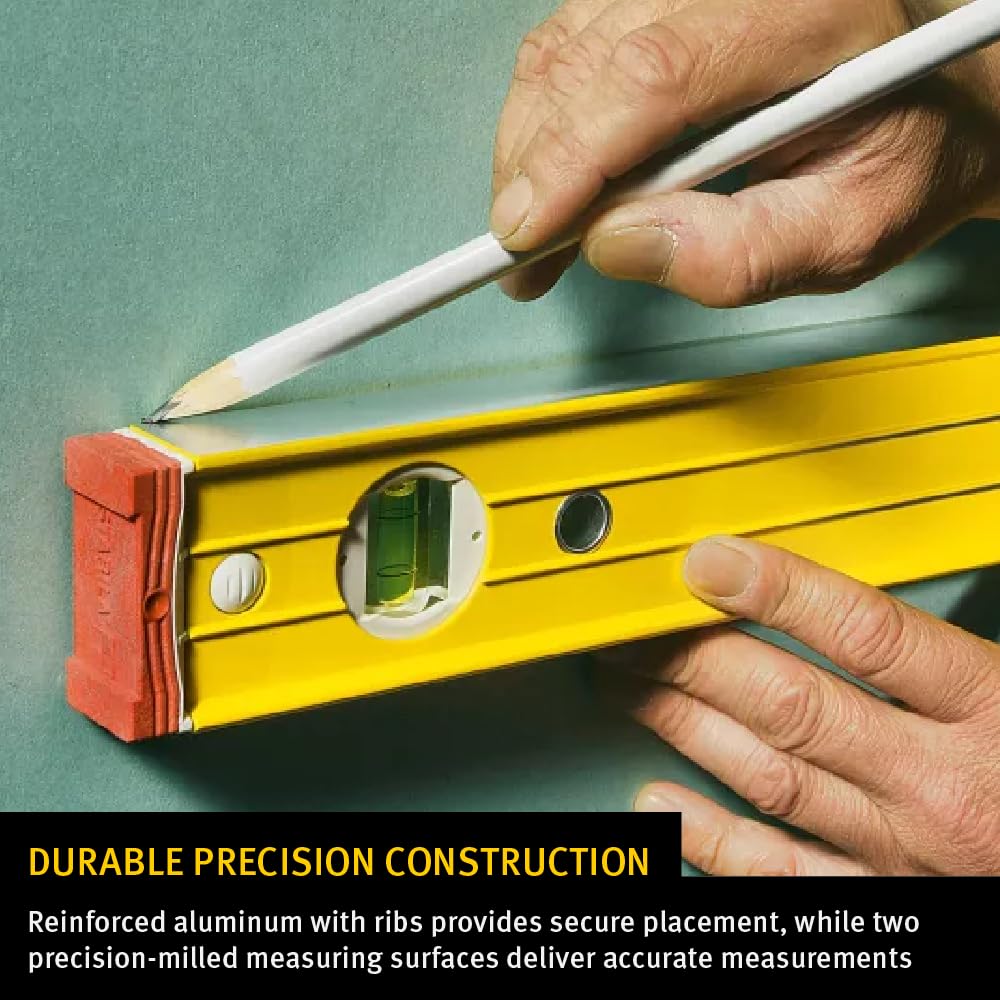 STABILA TYPE 96M Magnetic Level Set, Includes 48 and 24 Inch